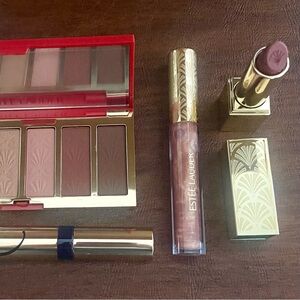 Estée Lauder Set with Eyeshadow Palette, Mascara, Lipstick and Lip Gloss